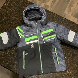 Obermeyer boys ski jacket and bibs.